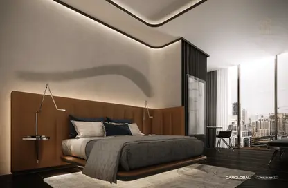 Room / Bedroom image for: Apartment - 1 Bedroom - 1 Bathroom for sale in DaVinci Tower - Business Bay - Dubai, Image 1