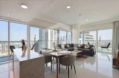 Apartment - 2 Bedrooms - 2 Bathrooms for rent in Grand Bleu Tower 1 - EMAAR Beachfront - Dubai Harbour - Dubai