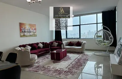 شقة - 2 غرف نوم - 2 حمامات للايجار في مساكن كورنيش عجمان - طريق كورنيش عجمان - عجمان