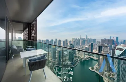 Balcony image for: Apartment - 1 Bedroom - 2 Bathrooms for rent in Marina Gate 2 - Marina Gate - Dubai Marina - Dubai, Image 1