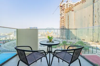 Balcony image for: Apartment - 1 Bathroom for rent in Farhad Azizi Residence - Al Jaddaf - Dubai, Image 1
