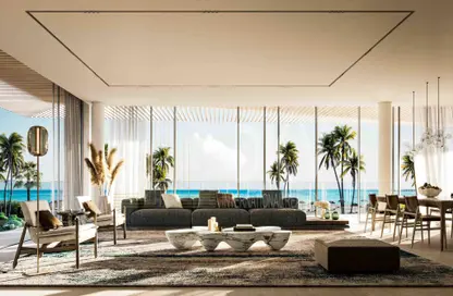 Living / Dining Room image for: Apartment - 2 Bedrooms - 2 Bathrooms for sale in Rixos - Dubai Islands - Deira - Dubai, Image 1