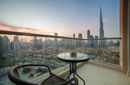 Balcony image for: Apartment - 2 Bedrooms - 3 Bathrooms for rent in Burj Views A - Burj Views - Downtown Dubai - Dubai, Image 1