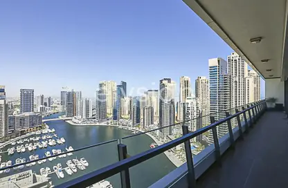 Apartment - 3 Bedrooms - 4 Bathrooms for rent in Silverene Tower A - Silverene - Dubai Marina - Dubai