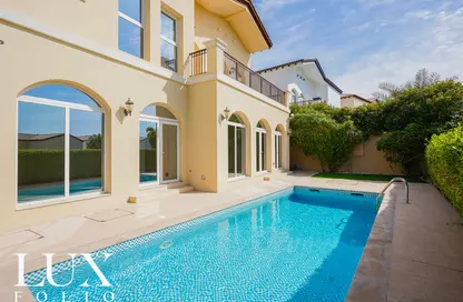 Pool image for: Villa - 4 Bedrooms - 5 Bathrooms for rent in Olive Point - Earth - Jumeirah Golf Estates - Dubai, Image 1