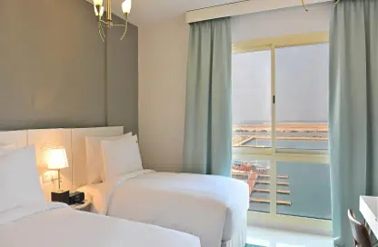 Room / Bedroom image for: Hotel  and  Hotel Apartment - 2 Bedrooms - 2 Bathrooms for rent in Jannah Hotel Apartments and Villas - Mina Al Arab - Ras Al Khaimah, Image 1