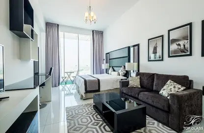 Living Room image for: Apartment - 1 Bathroom for sale in Giovanni Boutique Suites - Dubai Sports City - Dubai, Image 1