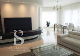 Living / Dining Room image for: Apartment - 2 bedrooms - 3 bathrooms for rent in O2 Residence - Lake Elucio - Jumeirah Lake Towers - Dubai, Image 1