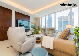 صورةغرفة المعيشة لـ: شقة - 5 غرف نوم - 5 حمامات للكراء في 1 فندق العنوان-سكاي فيو - أبراج العنوان سكاي فيو - دبي وسط المدينة - دبي, صورة 1