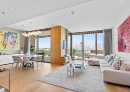 Living / Dining Room image for: Apartment - 1 bedroom - 2 bathrooms for rent in Bulgari Resort & Residences - Jumeirah Bay Island - Jumeirah - Dubai, Image 1