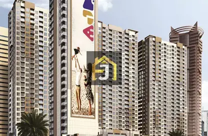 Apartment - 2 Bedrooms - 3 Bathrooms for sale in Ajman One Towers - Al Sawan - Ajman