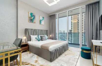 صورة لـ غرفة- غرفة النوم شقة - غرفة نوم - 1 حمام للايجار في ويفز تاور - الخليج التجاري - دبي ، صورة رقم 1