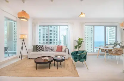 Apartment - 1 Bedroom - 2 Bathrooms for rent in Shemara Tower - Marina Promenade - Dubai Marina - Dubai