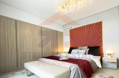 Room / Bedroom image for: Apartment - 2 Bedrooms - 2 Bathrooms for sale in Blue Bay - Al Nujoom Islands - Sharjah, Image 1