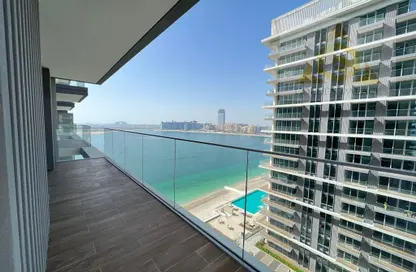 Balcony image for: Apartment - 1 Bedroom - 2 Bathrooms for rent in Beach Isle - EMAAR Beachfront - Dubai Harbour - Dubai, Image 1