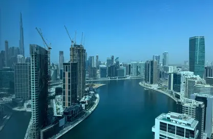 مكتب - استوديو للايجار في برج تشرشل للأعمال - أبراج تشرشل - الخليج التجاري - دبي