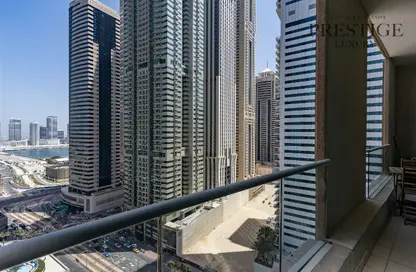 Apartment - 1 Bedroom - 2 Bathrooms for rent in Marina Heights - Dubai Marina - Dubai