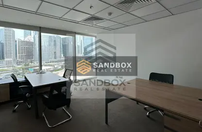 Business Centre - Studio - 2 Bathrooms for rent in The Binary Tower - Business Bay - Dubai