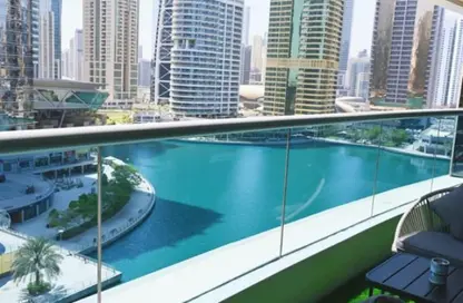شقة - غرفة نوم - 2 حمامات للايجار في برج كونكورد - (JLT) مجمع H - أبراج بحيرة الجميرا - دبي