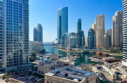 شقة - 2 غرف نوم - 2 حمامات للايجار في برج إسكان - دبي مارينا - دبي