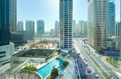 شقة - غرفة نوم - 2 حمامات للايجار في A برج سيلفرين - سيلفيرين - دبي مارينا - دبي