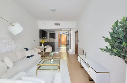 Living Room image for: Apartment - 1 Bedroom - 2 Bathrooms for rent in Al Rayyana - Khalifa City - Abu Dhabi, Image 1