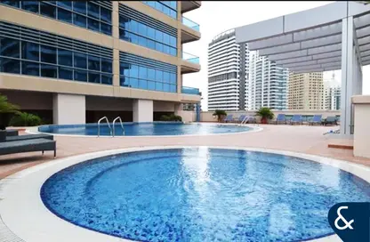 Apartment - Studio - 1 Bathroom for rent in Zumurud Tower - Dubai Marina - Dubai