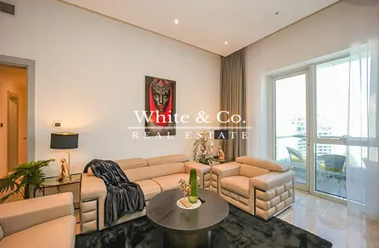 Living Room image for: Apartment - 3 Bedrooms - 3 Bathrooms for sale in KG Tower - Dubai Marina - Dubai, Image 1