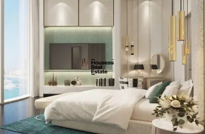 Room / Bedroom image for: Apartment - 2 Bedrooms - 3 Bathrooms for sale in Cavalli Casa Tower - Al Sufouh 2 - Al Sufouh - Dubai, Image 1