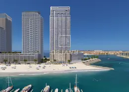 Water View image for: Apartment - 1 Bedroom - 2 Bathrooms for sale in Beachgate by Address - EMAAR Beachfront - Dubai Harbour - Dubai, Image 1