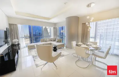 Living / Dining Room image for: Apartment - 2 Bedrooms - 3 Bathrooms for rent in Tower B - DAMAC Towers by Paramount - Business Bay - Dubai, Image 1