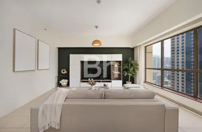 Apartment - 3 Bedrooms - 4 Bathrooms for rent in Rimal 4 - Rimal - Jumeirah Beach Residence - Dubai