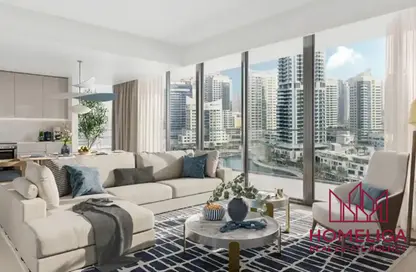 Apartment - 4 Bedrooms - 5 Bathrooms for sale in Marina Shores - Dubai Marina - Dubai