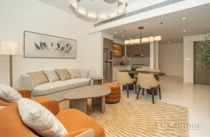 شقة - غرفة نوم - 1 حمام للايجار في جراند بلو تاور 1 - إعمار بيتشفرونت - دبي هاربور - دبي