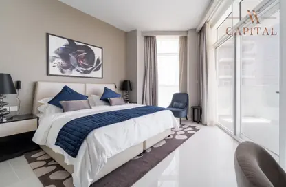 Room / Bedroom image for: Apartment - 1 Bathroom for rent in Artesia C - Artesia - DAMAC Hills - Dubai, Image 1
