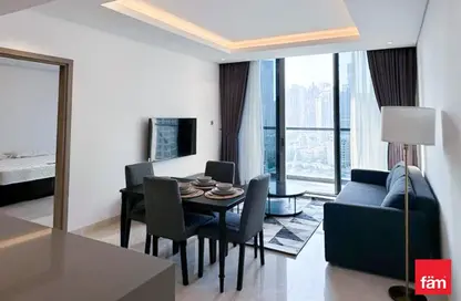 Living / Dining Room image for: Apartment - 1 Bedroom - 2 Bathrooms for rent in The Sterling East - The Sterling - Business Bay - Dubai, Image 1
