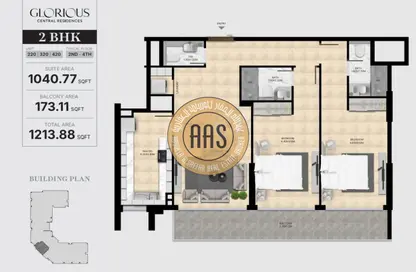 Apartment - 1 Bedroom - 2 Bathrooms for sale in Glorious Central Residences - Al Warsan 4 - Al Warsan - Dubai