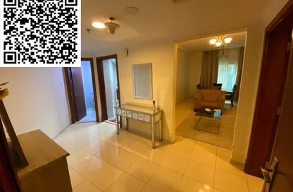 شقة - غرفة نوم - 2 حمامات للايجار في أورينت تاور 1 - أورينت تاور - البستان - عجمان