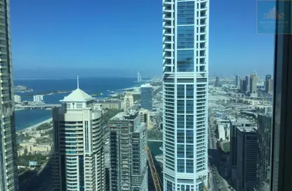 Apartment - 1 Bedroom - 2 Bathrooms for rent in MAG 218 - Dubai Marina - Dubai