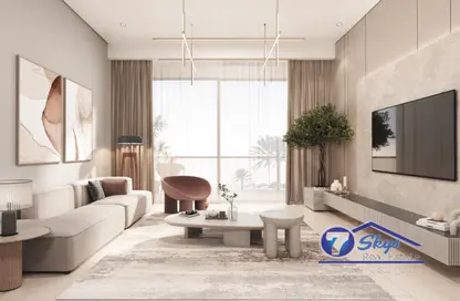 Living Room image for: Apartment - 1 Bedroom - 2 Bathrooms for sale in Marquis Insignia - Arjan - Dubai, Image 1