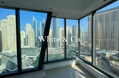 Apartment - 1 Bedroom - 2 Bathrooms for rent in Silverene Tower B - Silverene - Dubai Marina - Dubai