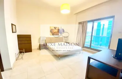 Room / Bedroom image for: Apartment - 1 Bedroom - 2 Bathrooms for sale in The Diamond - Dubai Sports City - Dubai, Image 1