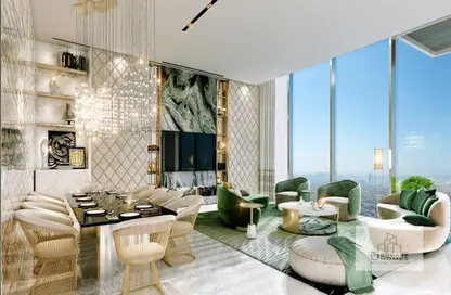 Living / Dining Room image for: Apartment - 1 Bedroom - 1 Bathroom for sale in Damac City - Al Safa 1 - Al Safa - Dubai, Image 1