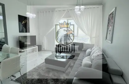 Apartment - 1 Bedroom - 2 Bathrooms for rent in Oasis Tower - Al Rashidiya 1 - Al Rashidiya - Ajman
