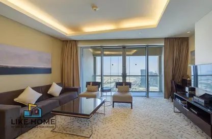 صورة لـ غرفة المعيشة شقة - غرفة نوم - 2 حمامات للايجار في فندق العنوان دبي مول - دبي وسط المدينة - دبي ، صورة رقم 1