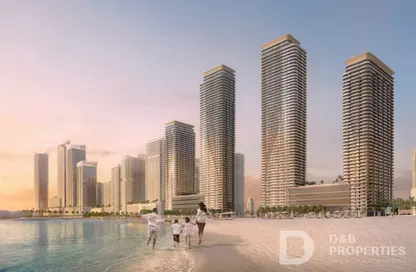 Pool image for: Apartment - 2 Bedrooms - 2 Bathrooms for sale in Seapoint - EMAAR Beachfront - Dubai Harbour - Dubai, Image 1