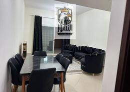 Living / Dining Room image for: Apartment - 1 bedroom - 2 bathrooms for rent in Sheikh Jaber Al Sabah Street - Al Naimiya - Al Nuaimiya - Ajman, Image 1