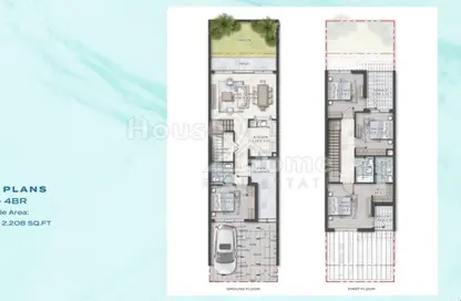 Townhouse - 4 Bedrooms - 4 Bathrooms for sale in Maldives 4 - DAMAC Islands - Dubai Land - Dubai