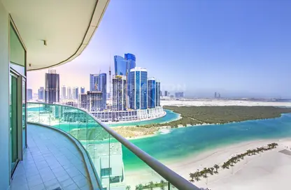 Apartment - 3 Bedrooms - 4 Bathrooms for rent in Beach Towers - Shams Abu Dhabi - Al Reem Island - Abu Dhabi