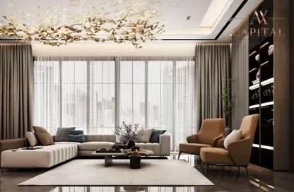 Living Room image for: Apartment - 2 Bedrooms - 3 Bathrooms for sale in MBL Royal - Jumeirah Lake Towers - Dubai, Image 1